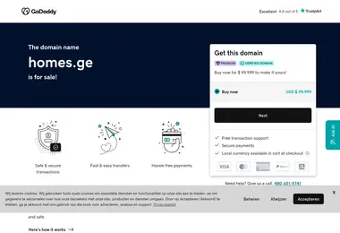 Screenshot of homes.ge