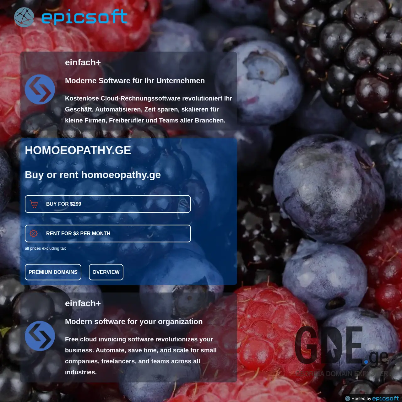 Screenshot of the site homoeopathy.ge at 2025-12-10