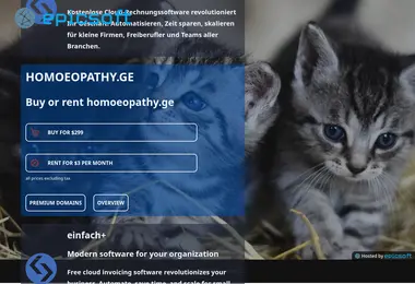 Screenshot of homoeopathy.ge