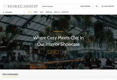 Screenshot of horecashop.ge
