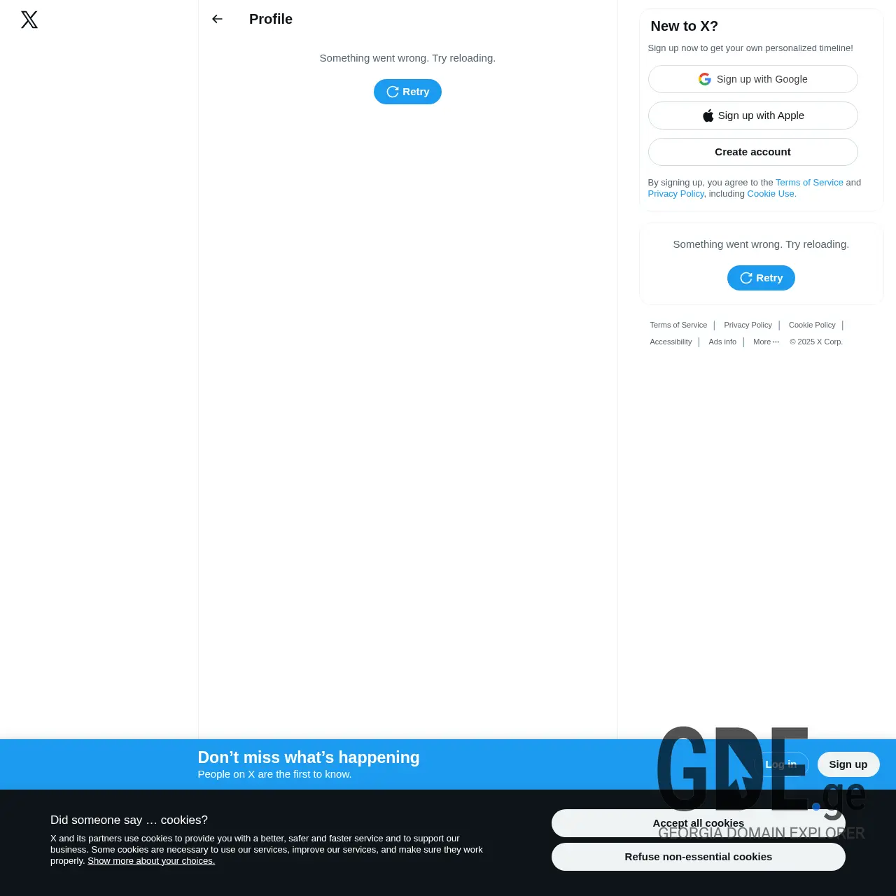 Screenshot of the site horrid.ge at 2025-12-20