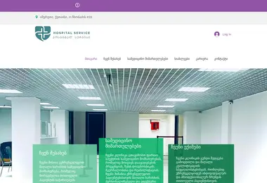 hospitalservice.ge-ის ეკრანის სურათი