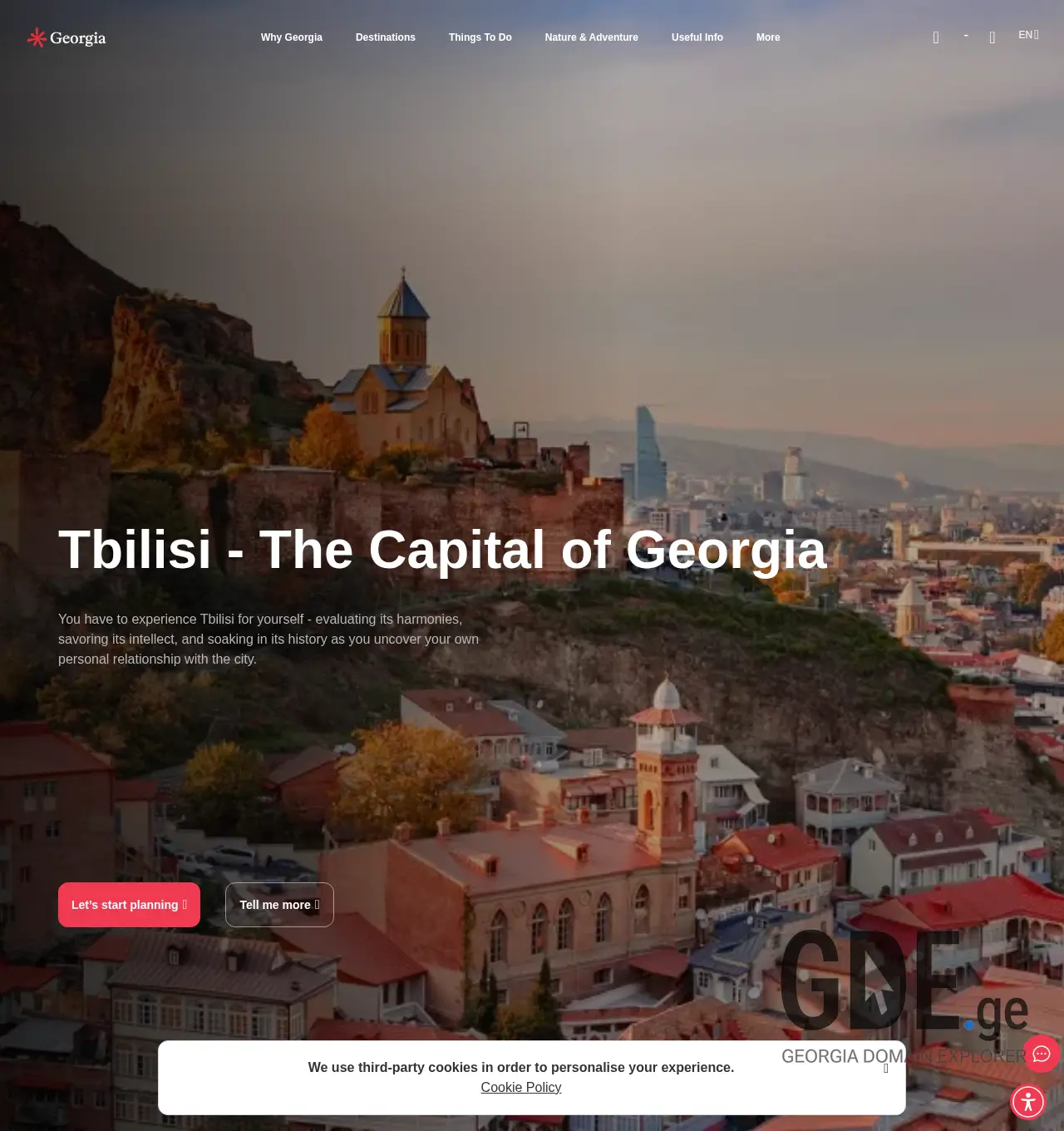 Screenshot of the site hostme.ge at 2025-12-02