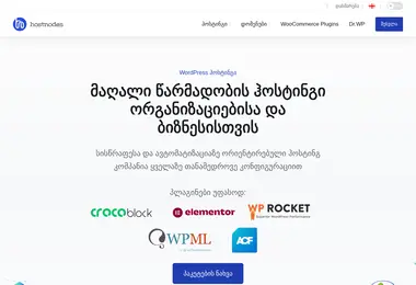 Screenshot of hostnodes.ge