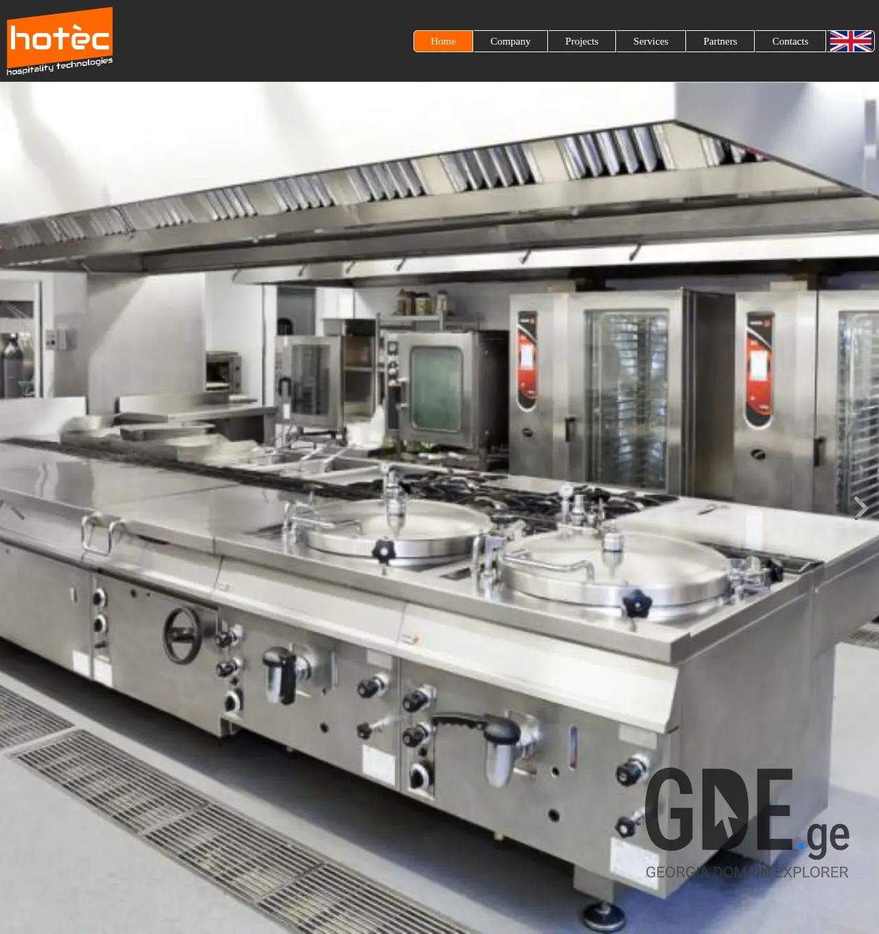 Screenshot of the site hotec.ge at 2025-11-30