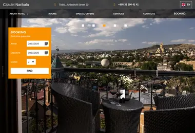 Screenshot of hotel-citadel.ge