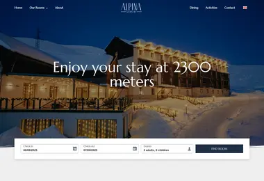 Screenshot of hotelalpina.ge