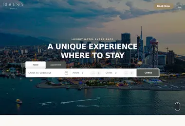 Screenshot of hotelblacksea.ge