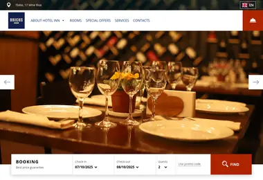 Screenshot of hotelbricks.ge