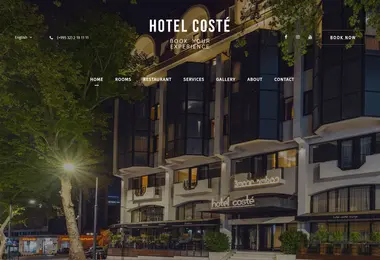 Screenshot of hotelcoste.ge