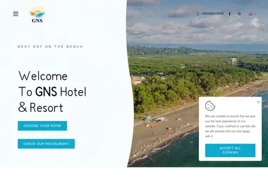 Screenshot of hotelgns.ge