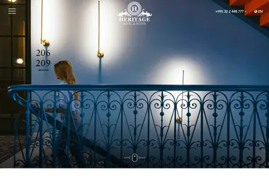 Screenshot of hotelheritage.ge