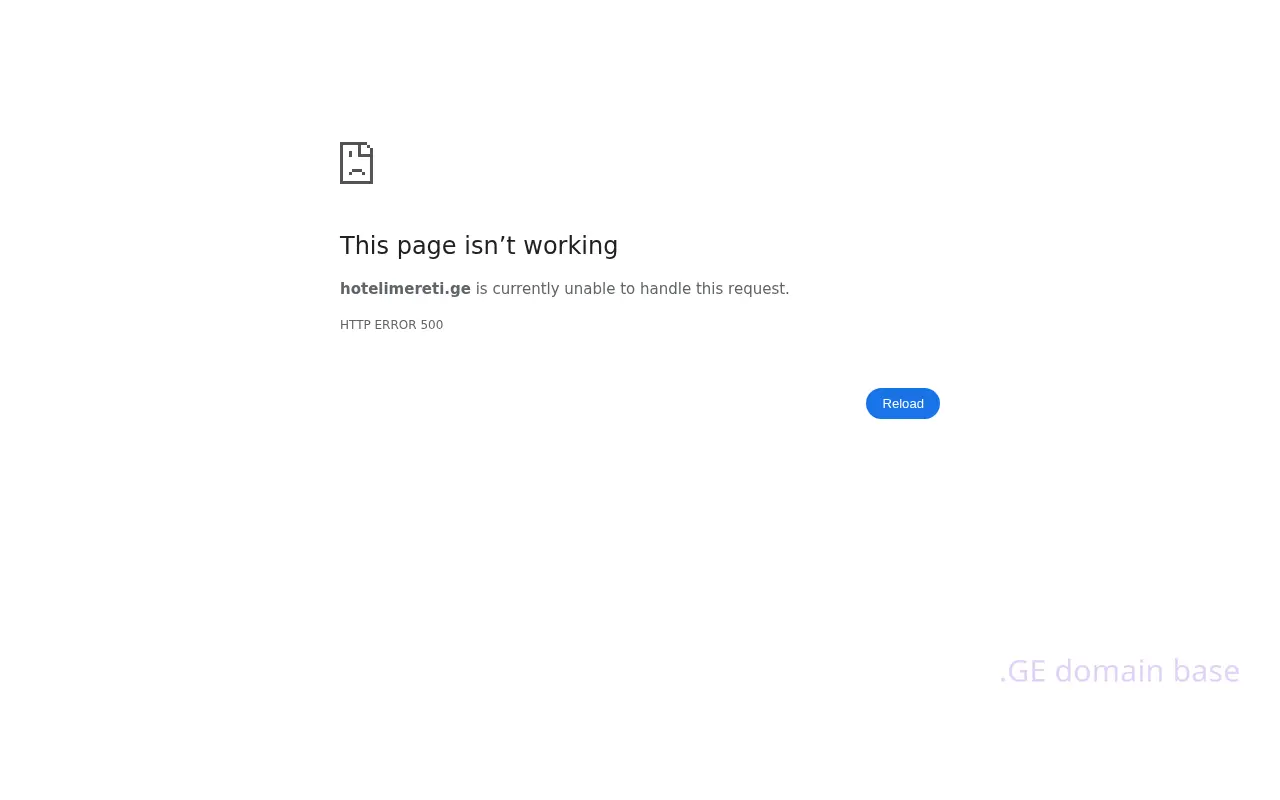 Screenshot of the site hotelimereti.ge at 2025-09-06