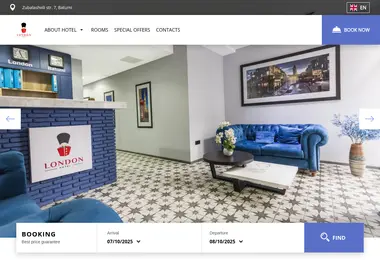 Screenshot of hotellondon.ge