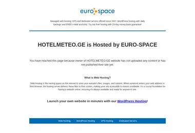 Screenshot of hotelmeteo.ge