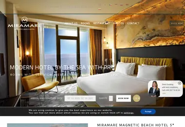 Скриншот hotelmiramare.ge