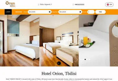 Screenshot of hotelorion.ge