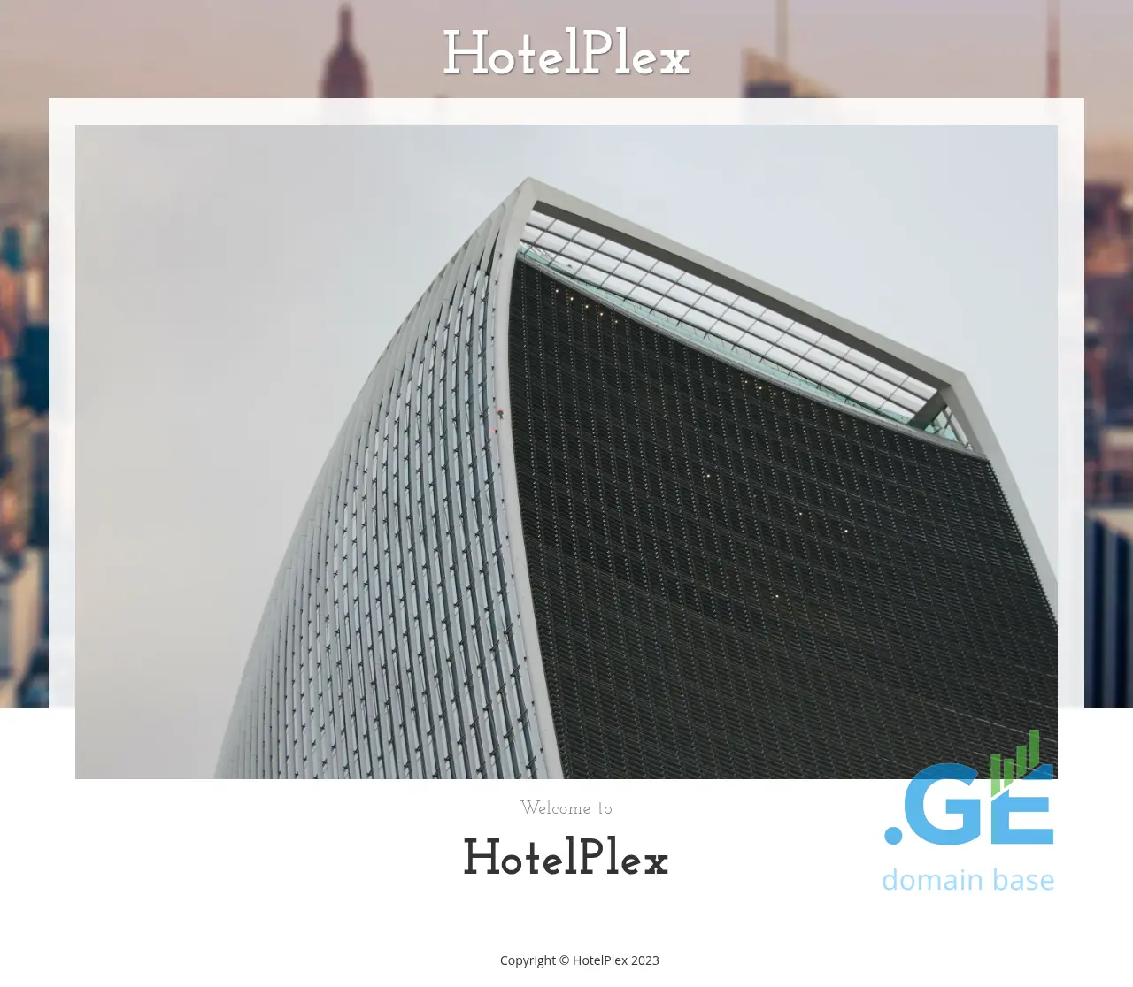 Screenshot of the site hotelplex.ge