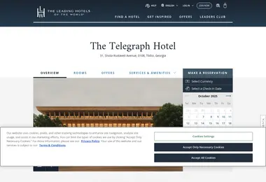 Screenshot of hoteltelegraph.ge