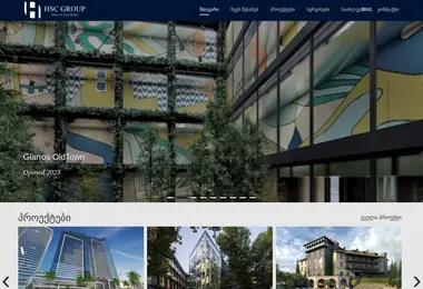 hscgroup.ge-ის ეკრანის სურათი