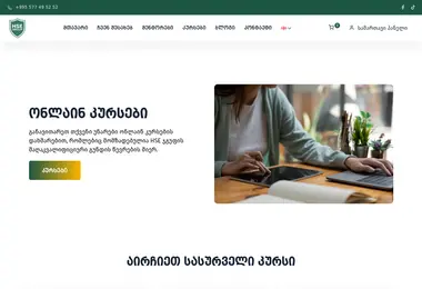 Screenshot of hsetrainings.ge