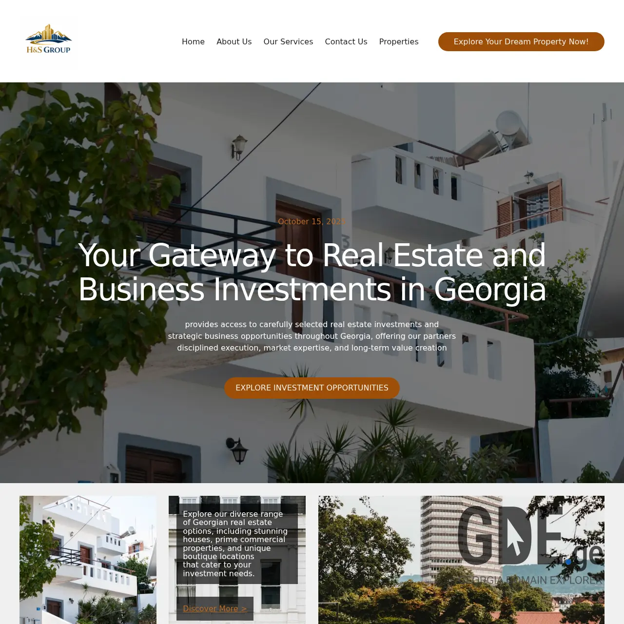 Screenshot of the site hsgroup.ge at 2026-02-06