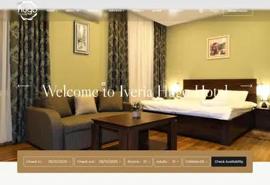 hugohotels.ge-ის ეკრანის სურათი