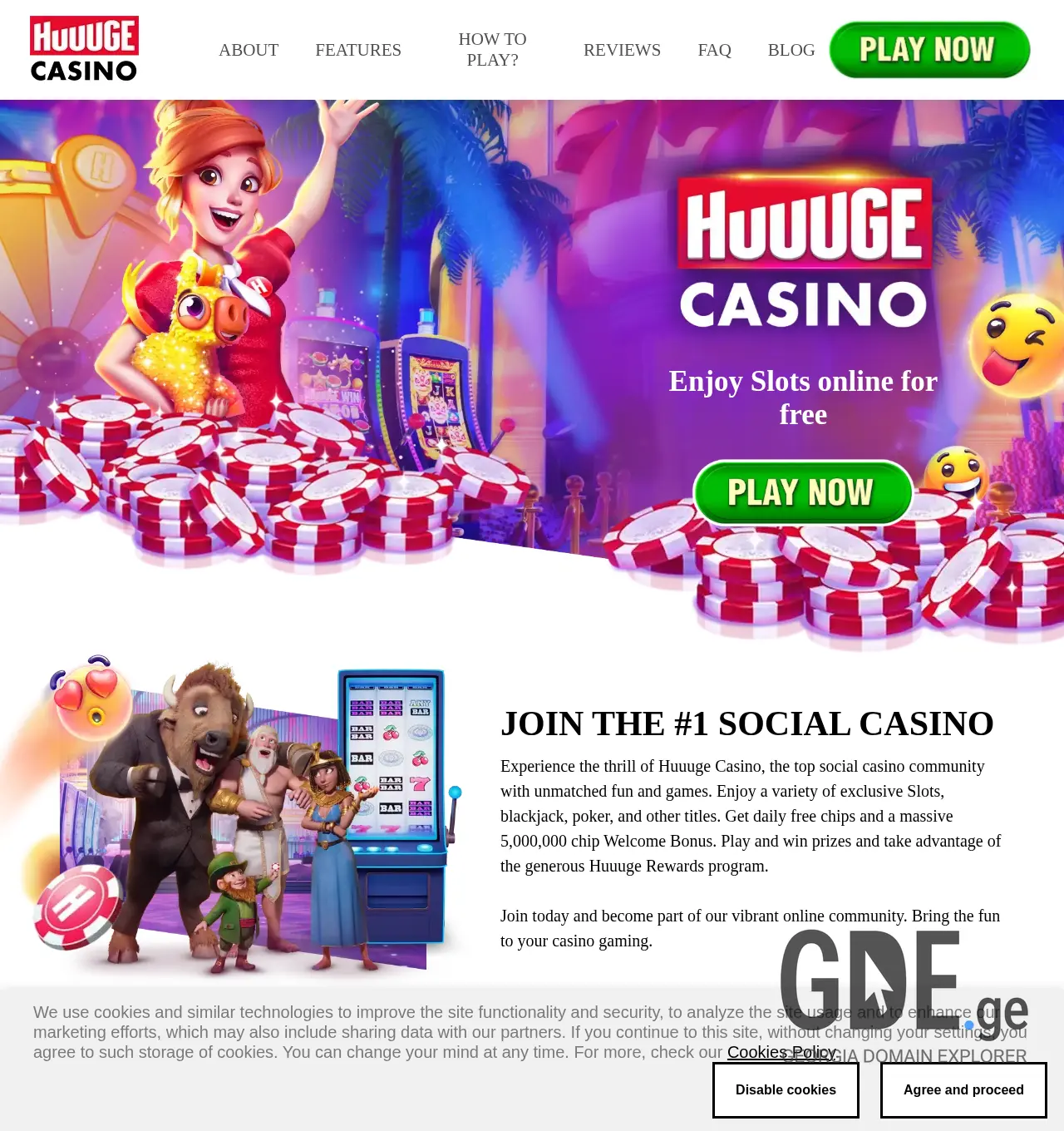 Screenshot of the site huuu.ge at 2025-11-29