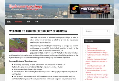 Screenshot of hydromet.ge