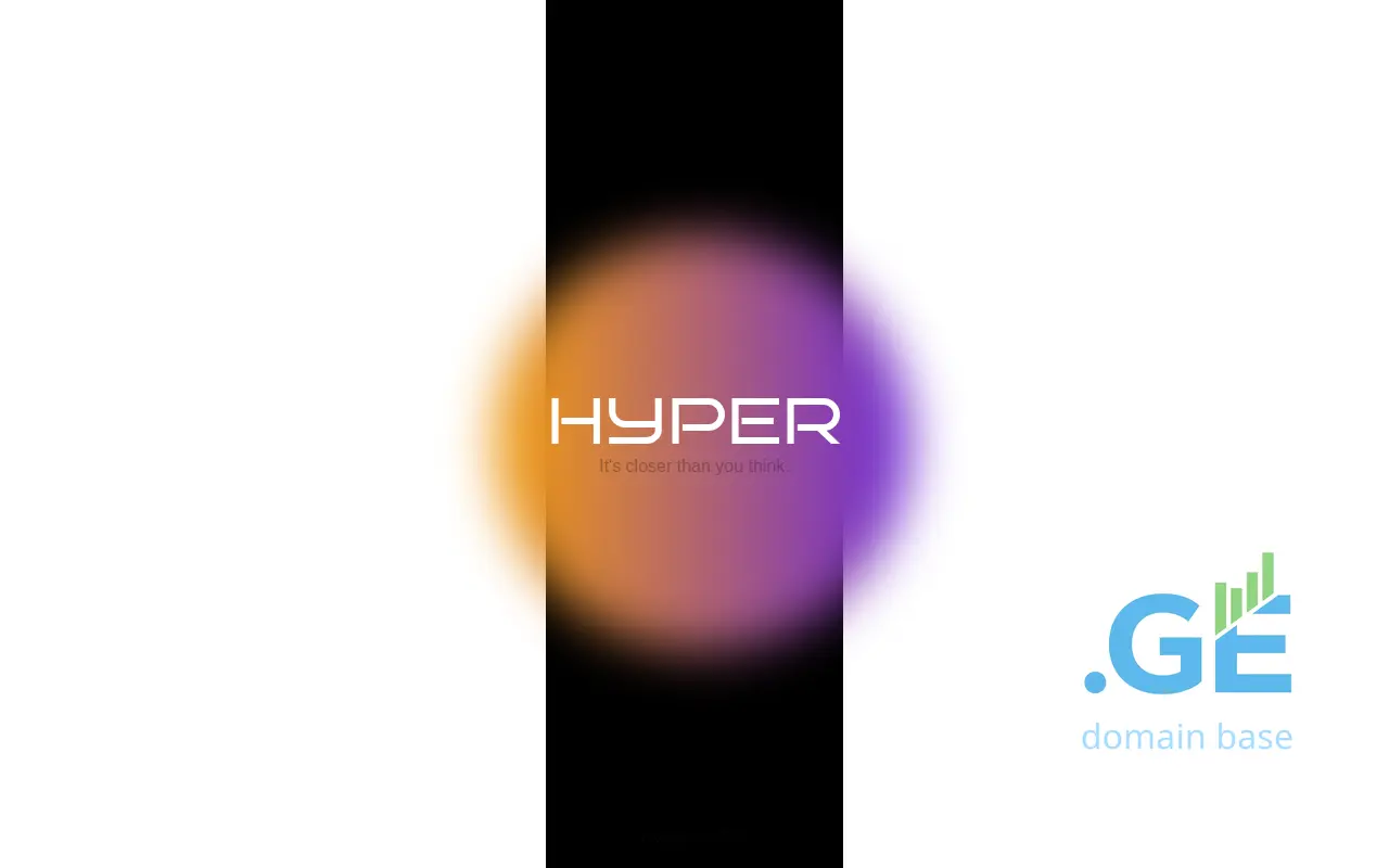 Screenshot of the site hyper.ge