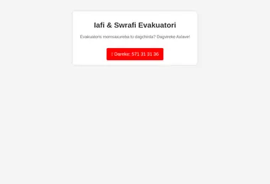 Screenshot of iafievakuatori.ge
