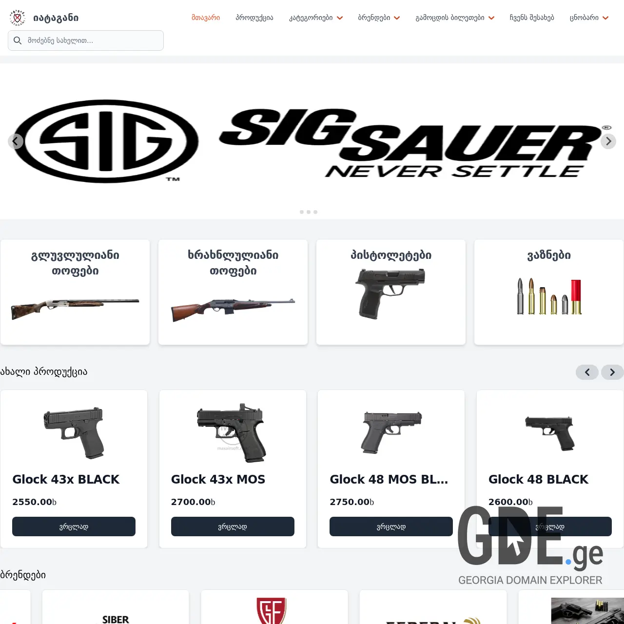 Screenshot of the site iatagani.ge at 2025-12-10