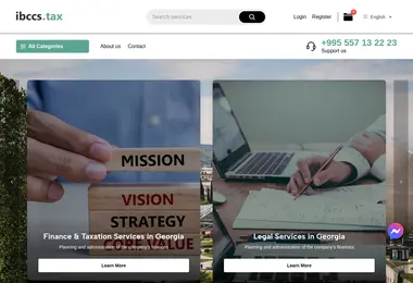 Screenshot of ibccsonline.ge