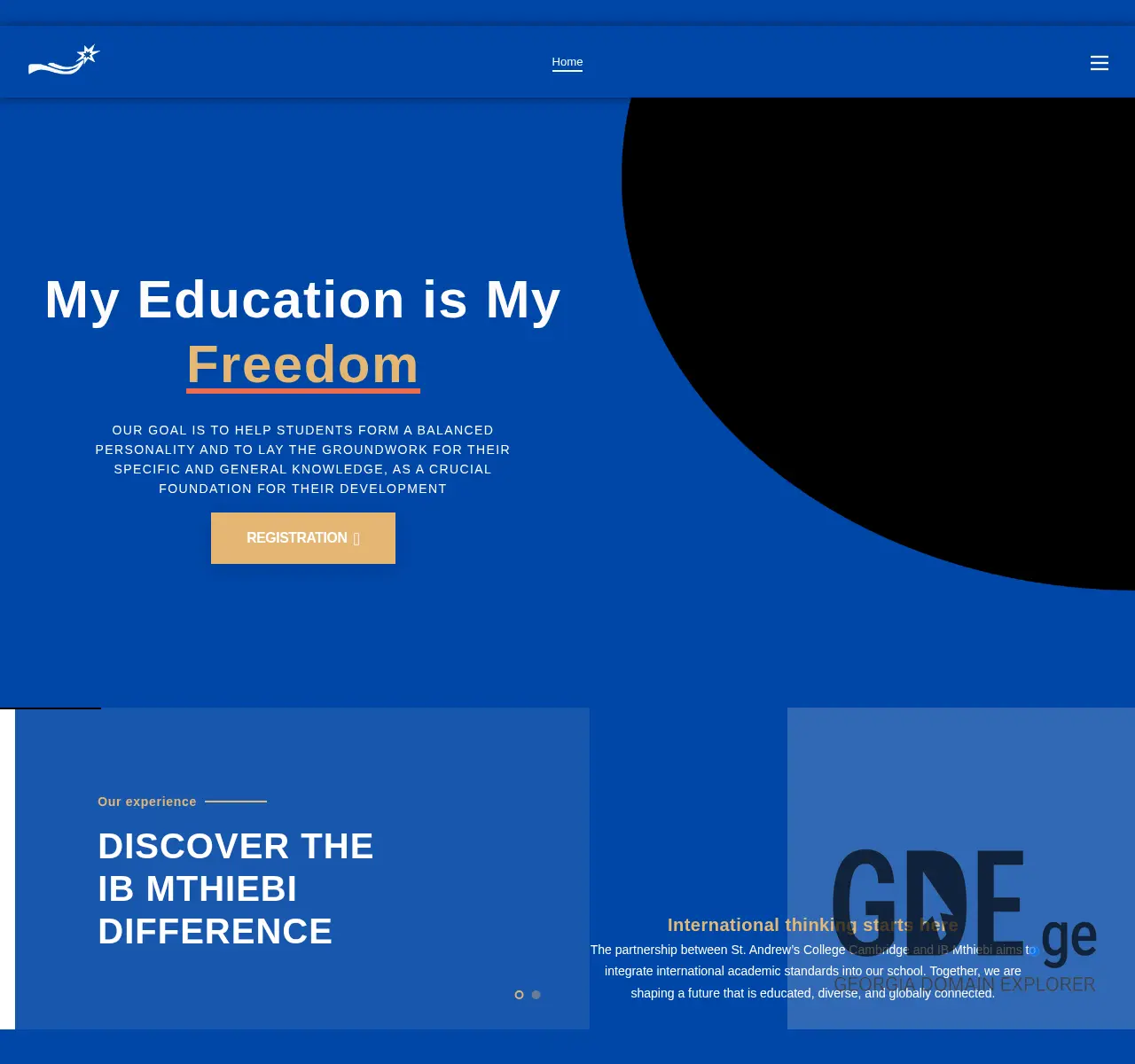 Screenshot of the site ibmthiebi.ge at 2025-11-26