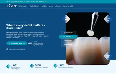 Screenshot of icare.ge