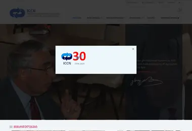 Screenshot of iccn.ge