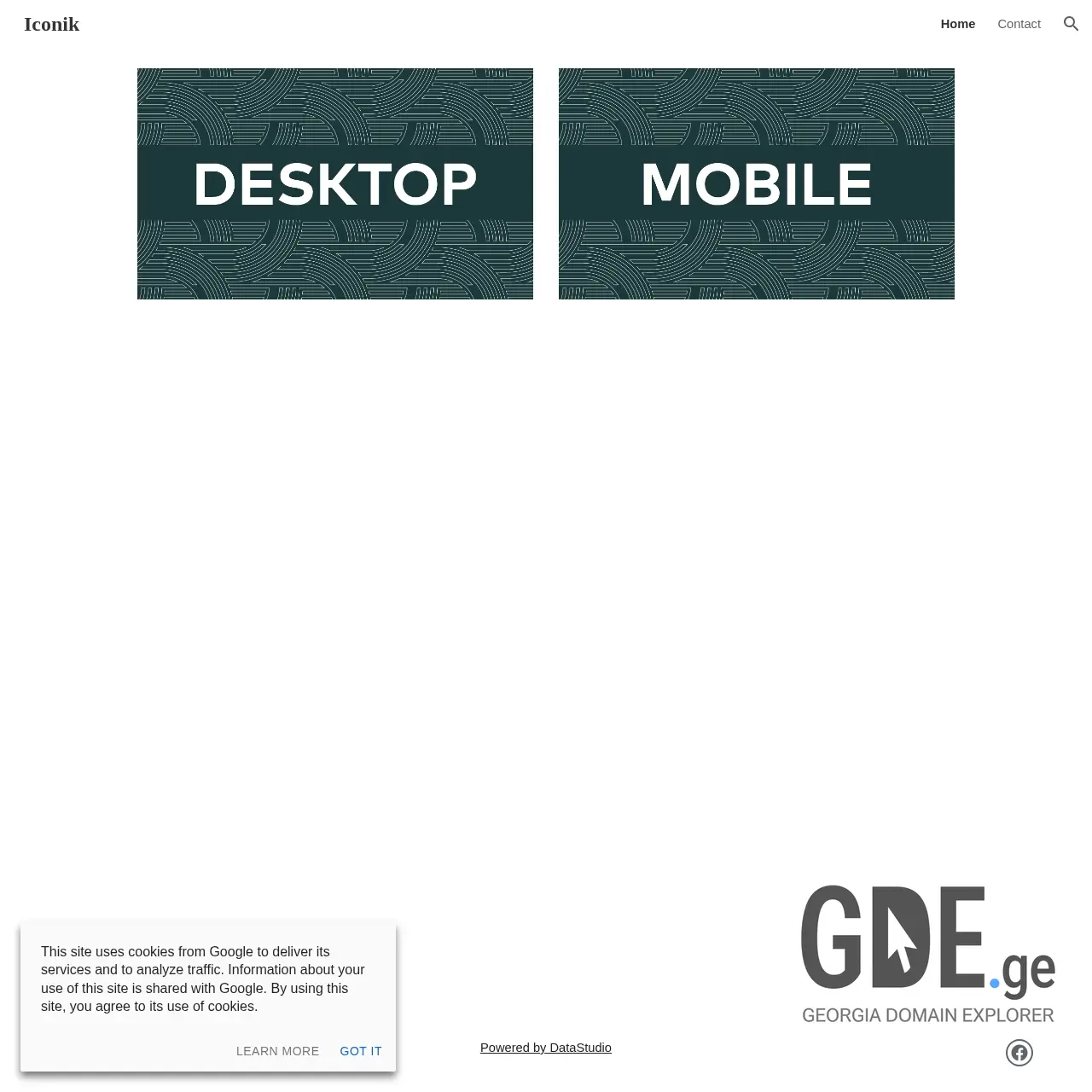 Screenshot of the site iconik.ge at 2025-12-10