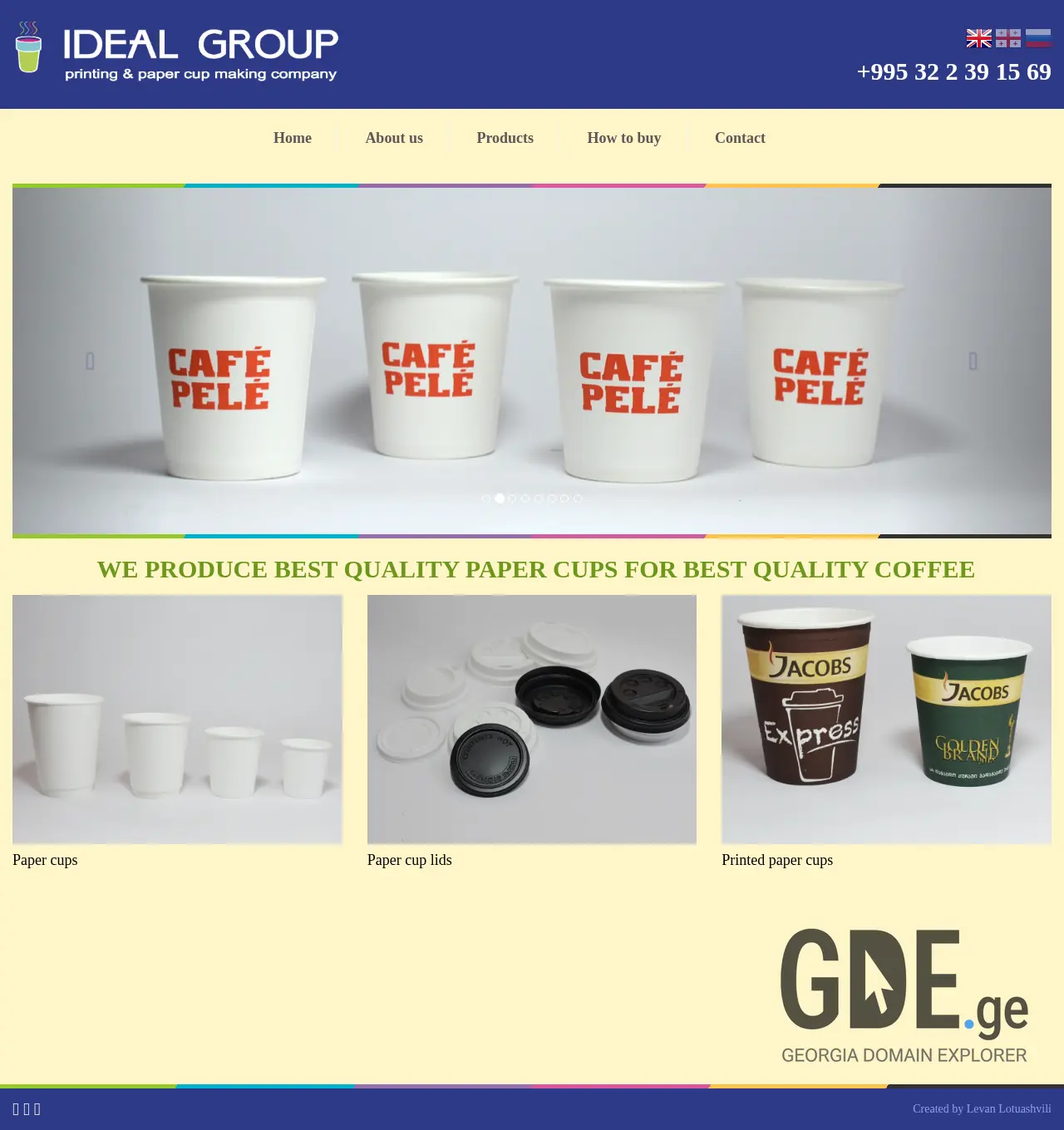 Screenshot of the site idealgroup.ge at 2025-12-02