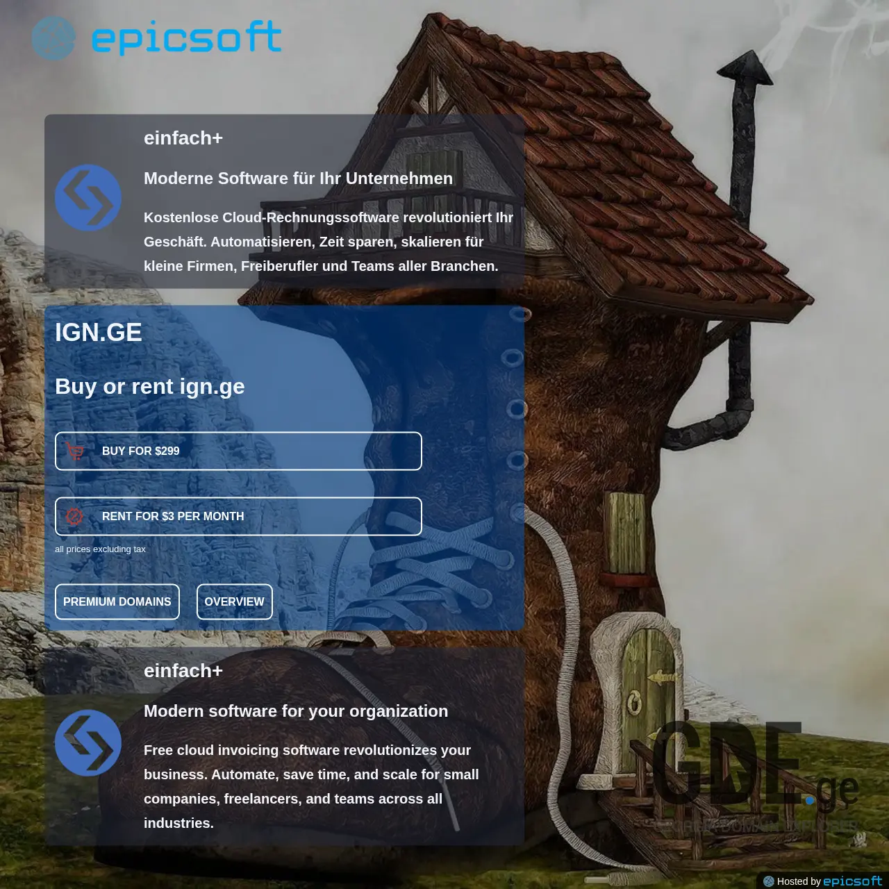 Screenshot of the site ign.ge at 2025-12-10