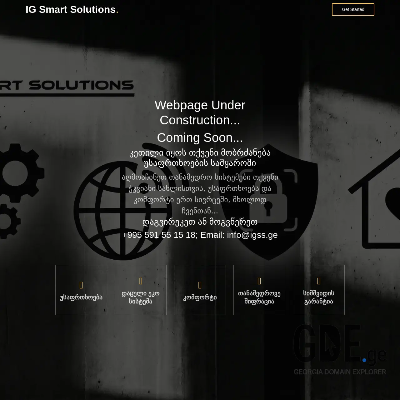 Screenshot of the site igss.ge at 2026-02-13