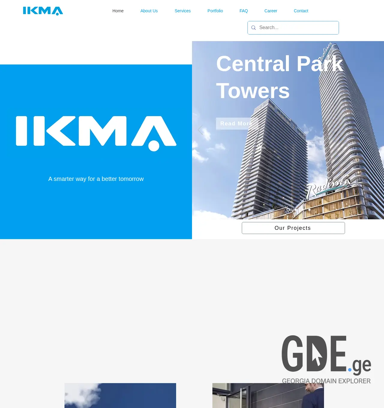 Screenshot of the site ikma.ge at 2025-11-30