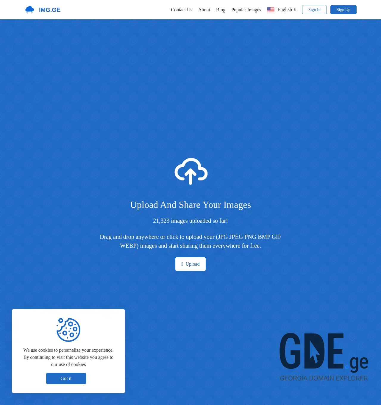 Screenshot of the site img.ge at 2025-12-02
