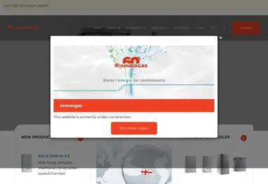 Screenshot of immergas.ge