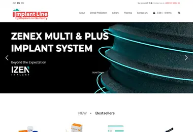 implantline.ge-ის ეკრანის სურათი