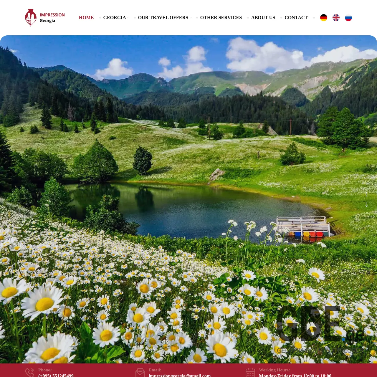 Screenshot of the site impression-georgia.ge at 2025-12-10