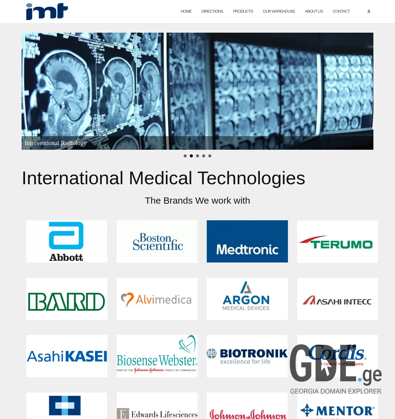 Screenshot of the site imt.ge at 2025-11-30