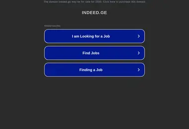 Screenshot of indeed.ge