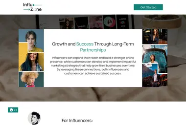 Screenshot of influzone.ge