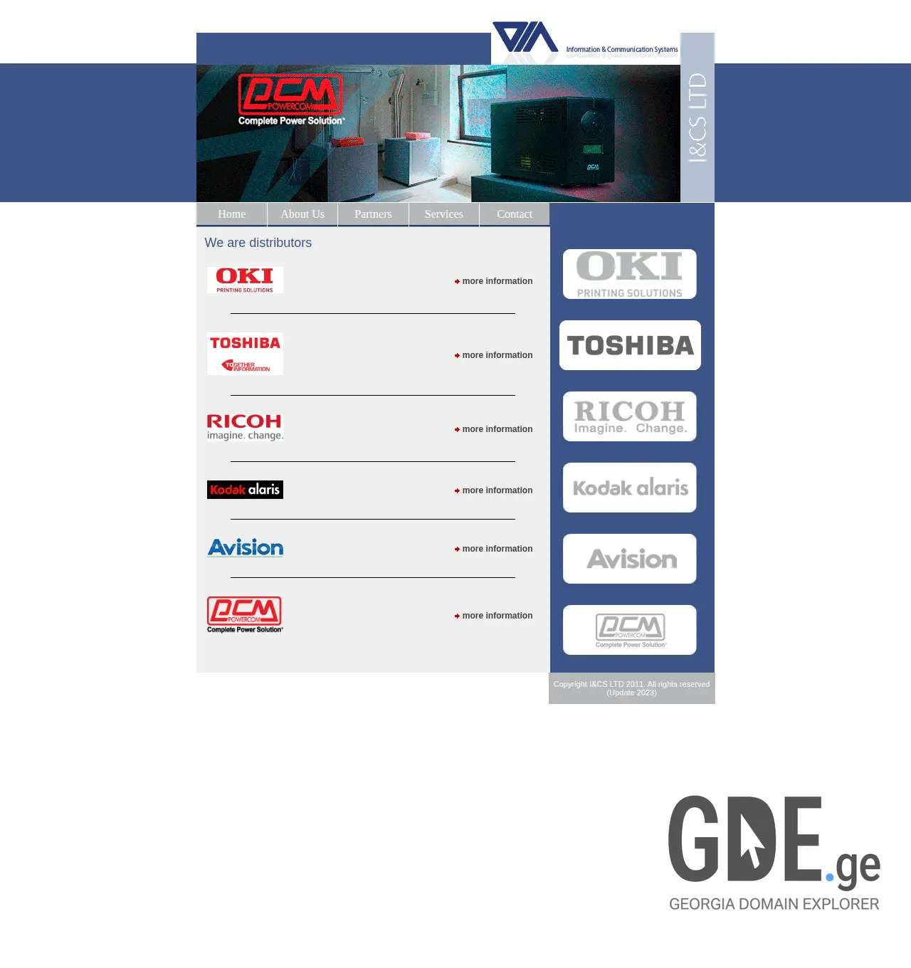 Screenshot of the site infocommsys.ge at 2025-12-02