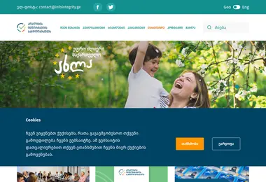 Screenshot of infointegrity.ge